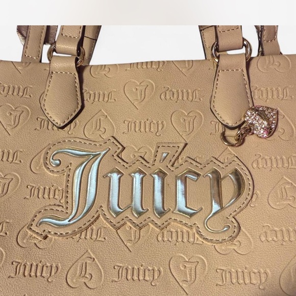 Juicy Couture Beige Shoulder Bag with Logo Detail - Picture 2 of 5